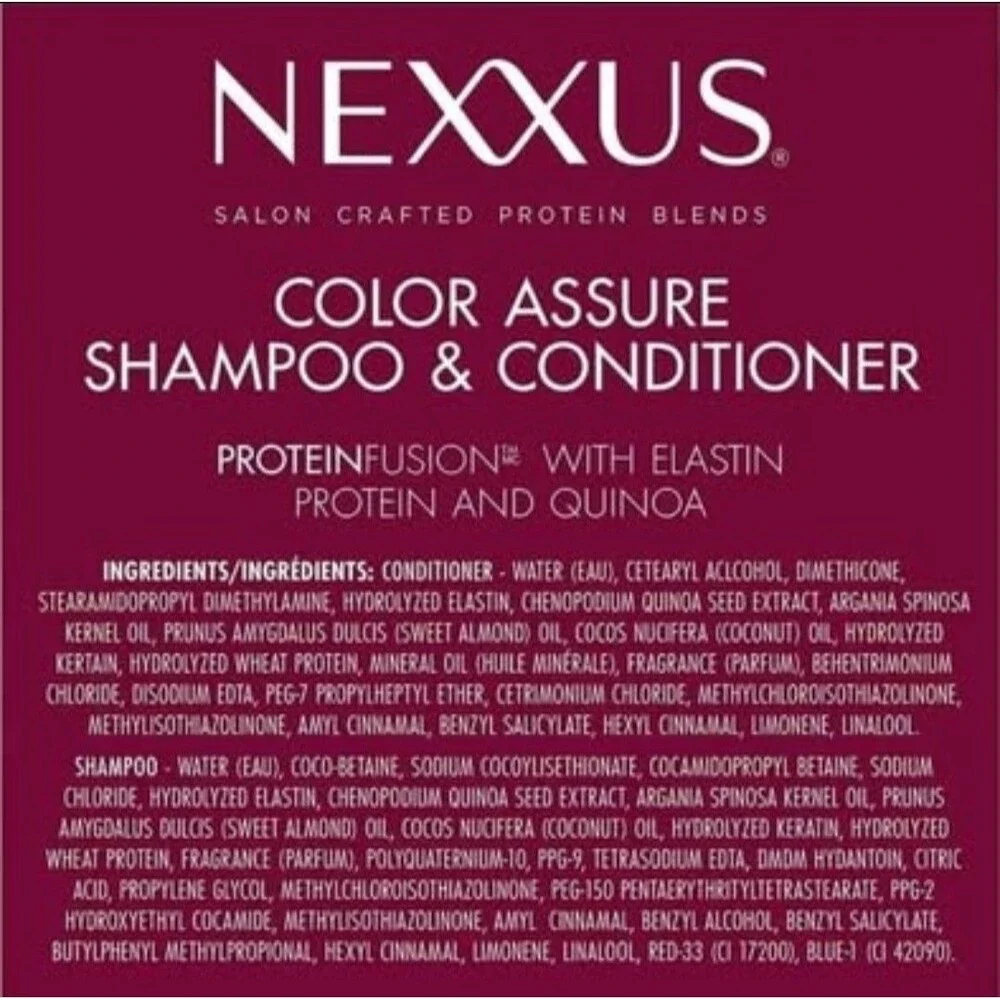 Nexxus Color Assure Shampoo & Conditioner Set 32 Fluid Ounce 2-pk Sulfate Free